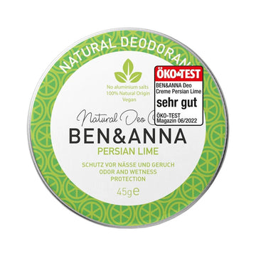 Ben & Anna Natural Persian Lime Cream Deodorant Tin 1.59 Oz