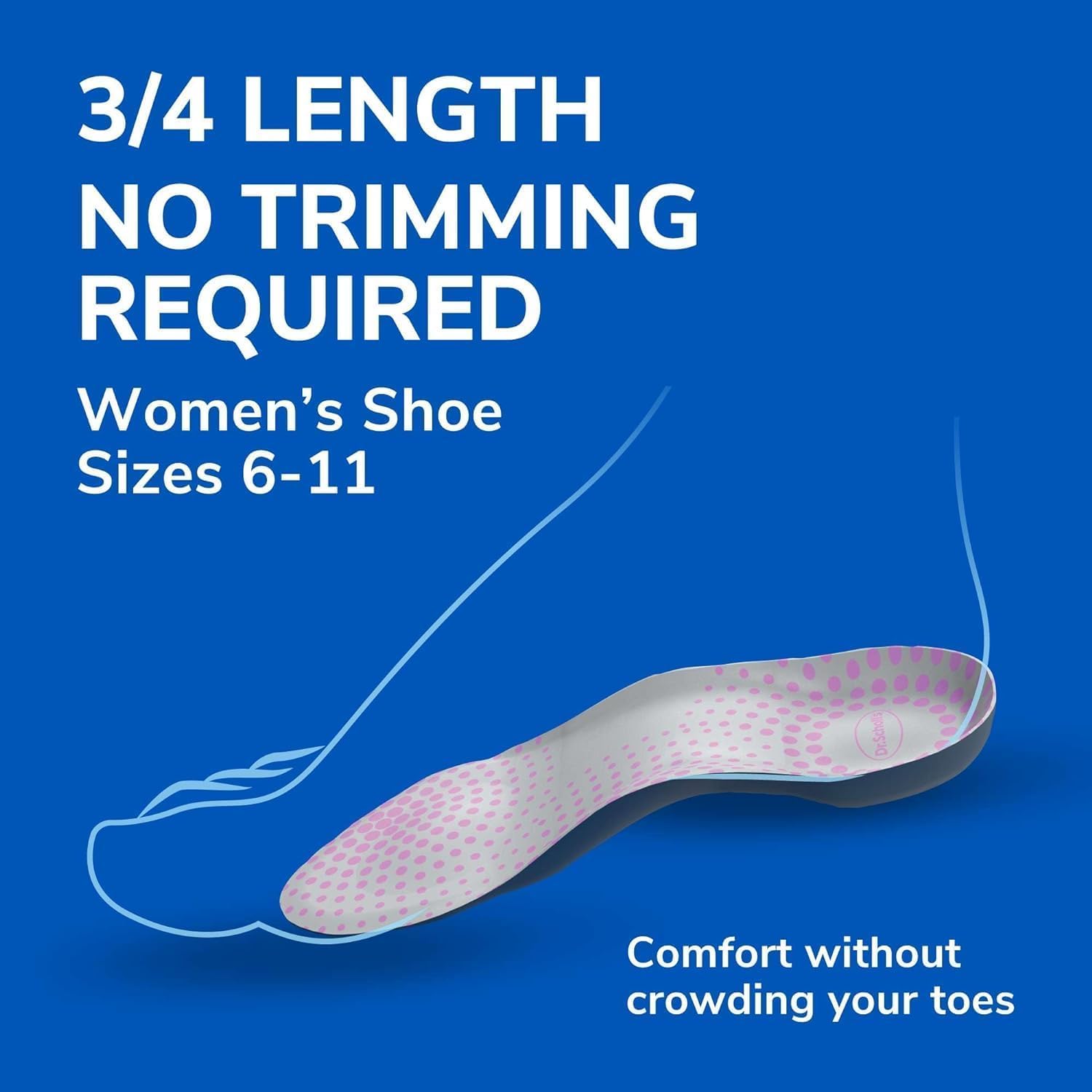 Dr. Scholl's Tri-Comfort Insoles - for Heel, Arch Support and Ball of Foot with Targeted Cushioning (for Women's 6-10) : Health & Household