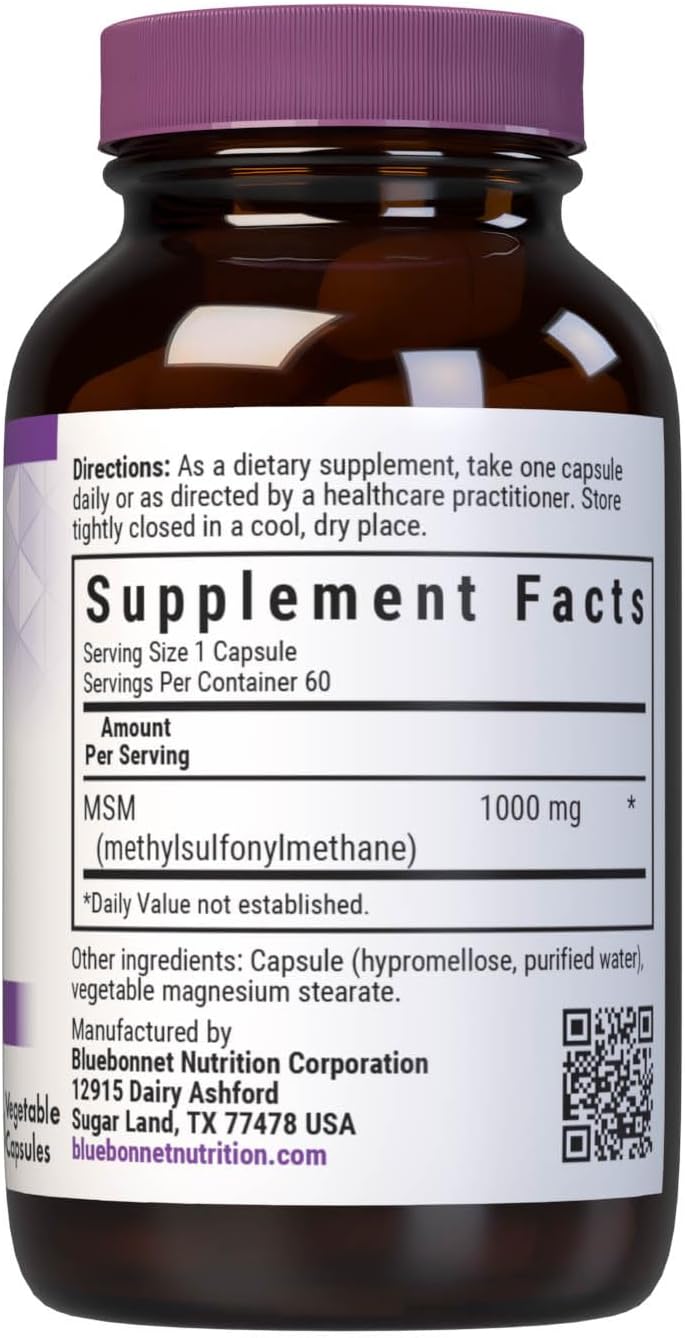 Bluebonnet Msm Supplement, 60 Vcaps : Health & Household