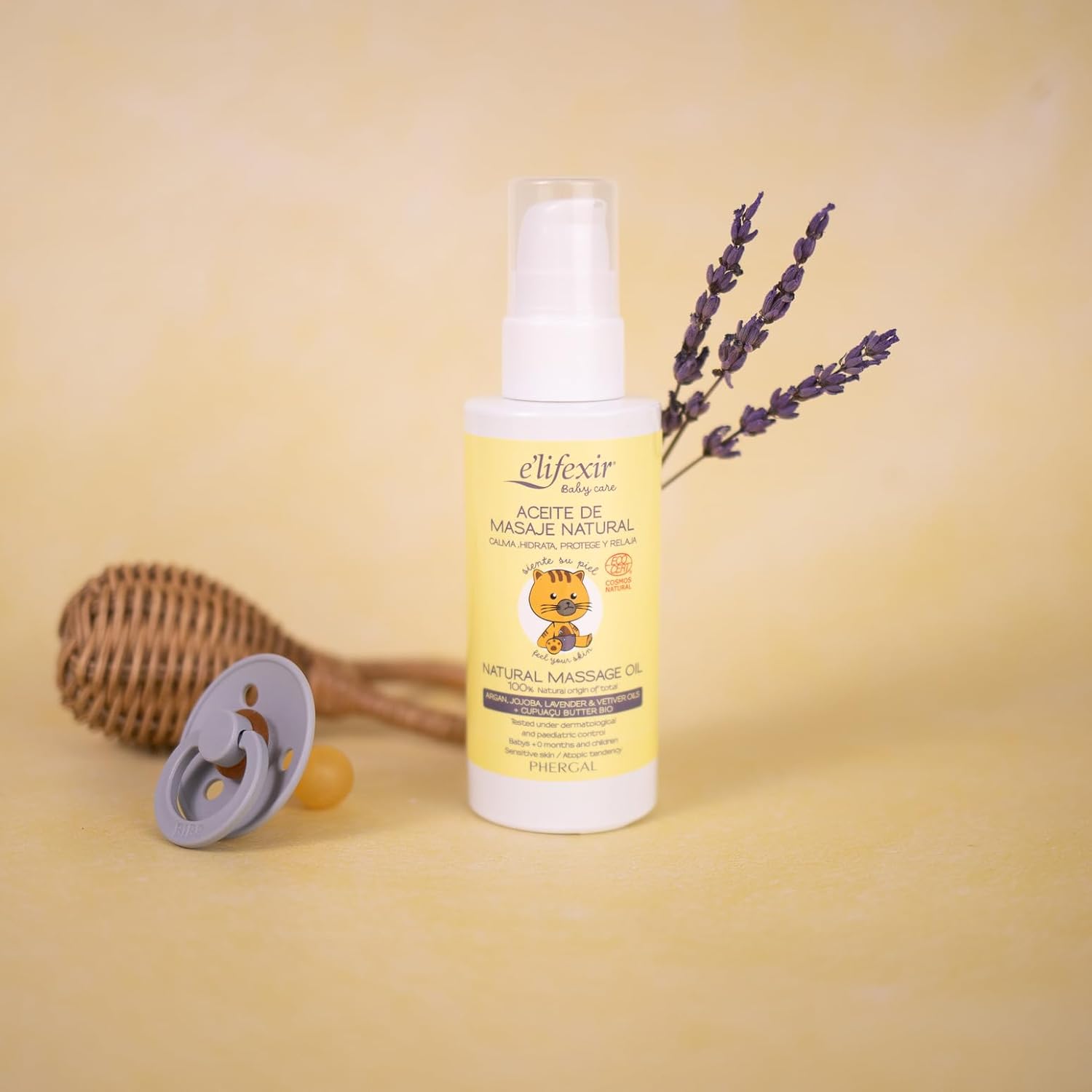 E'Lifexir Baby Care | Natural Massage Oil | | Moisturises And Protects Delicate Skin | 100% Natural Ingredients | 125Ml