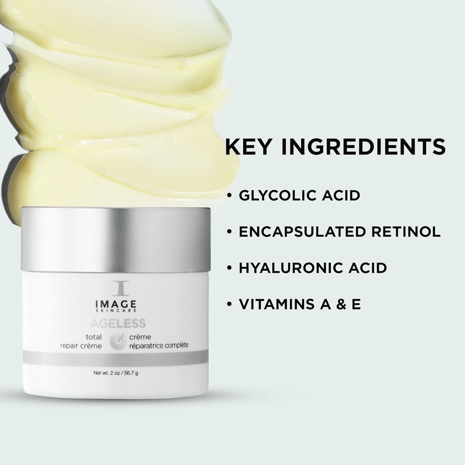 IMAGE Skincare, AGELESS Total Repair Crème, Facial Night Cream Moisturizer with Hyaluronic Acid and Shea Butter, 2 oz : Beauty & Personal Care