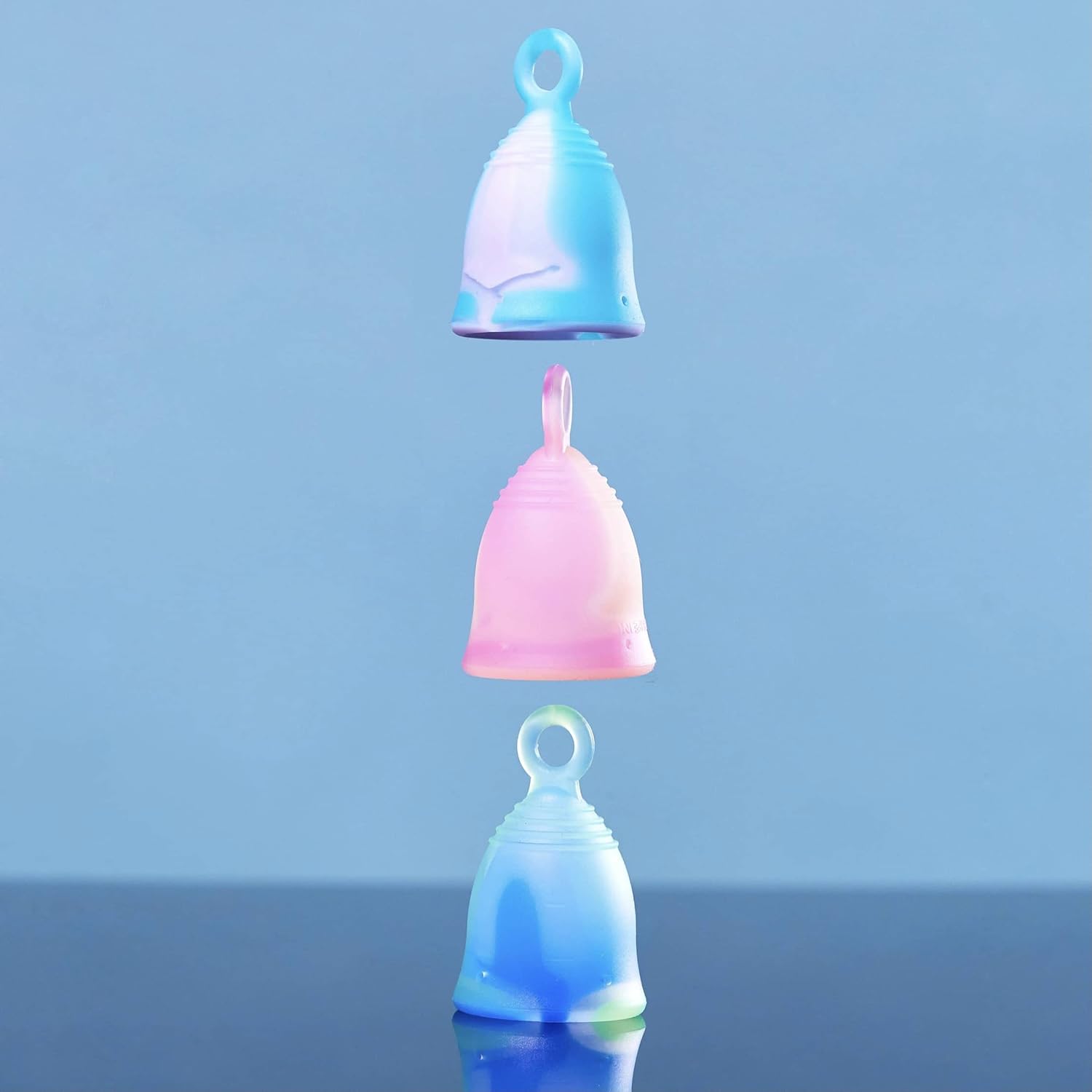 Peachlife Tie Dye Ring Loop Menstrual Cup in Small, Extra Firm : Health & Household