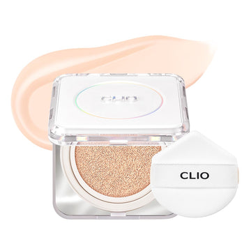 Clio Kill Cover Founwear Cushion The Original I 20 Shades, Korean Cushion Foundation, Cushion Make Up, Full& High Coverage, Airy Satin, Natural Matte Finish Look (17W Cream Shell, One Size)