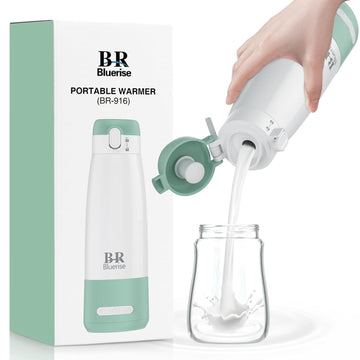 Portable Milk Warmer For Travel – Dual Heating Modes For Breast Milk & Water, Portable Bottle Warmer With Fast Heating & Long Battery Life, 12 Oz Large Capacity To Meet Your One-Day Needs