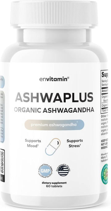 Ashwaplus Organic Ashwaghanda Multivitamin With Black Pepper