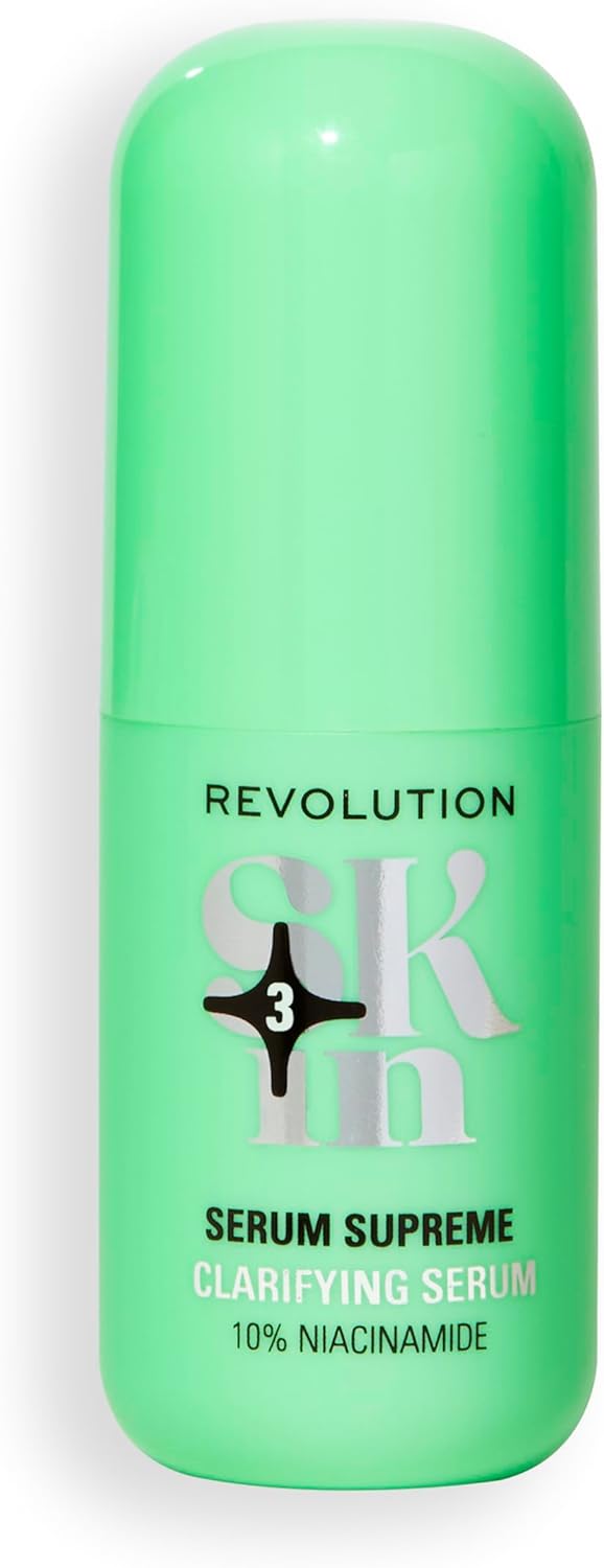 Revolution Skin, 10% Niacinamide Clarifying Face Serum, Hydrates & Smoothes Skin, Vegan & Cruelty-Free, 30Ml