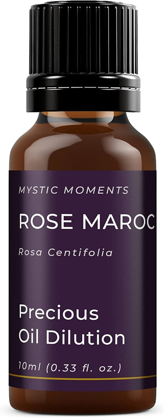 Mystic Moments | Rose Maroc Absolute Precious Oil Dilution 10ml 3% Jojoba Blend Perfect for Massage, Skincare, Beauty and Aromatherapy