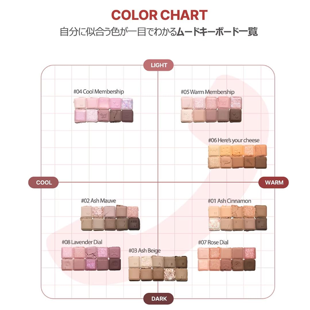 Lilybyred Mood Keyboard Love Call Eyeshadow Palette (08#Lavender Dial)| Soft Neutral Ash Color, Long-Wearing, Glitter, Clear Watercolor | Palette With Easy Color Matching For All | K-Beauty