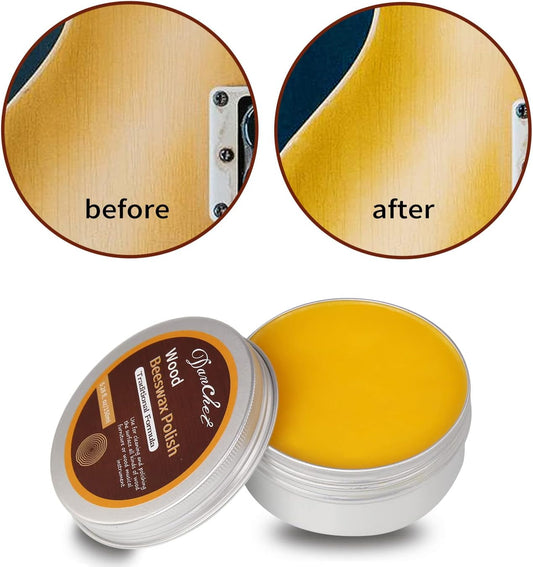Danchet Beeswax Polish Cleaner for Violin Cello Guitar Wood Furniture and Musical Instruments - 60ml for Protecting and Enhancing Any Wooden Surface… : Musical Instruments