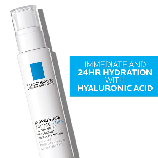 La Roche-Posay Hydraphase Intense Hyaluronic Acid Serum, Plumping Daily Face Serum For Dry And Sensitive Skin