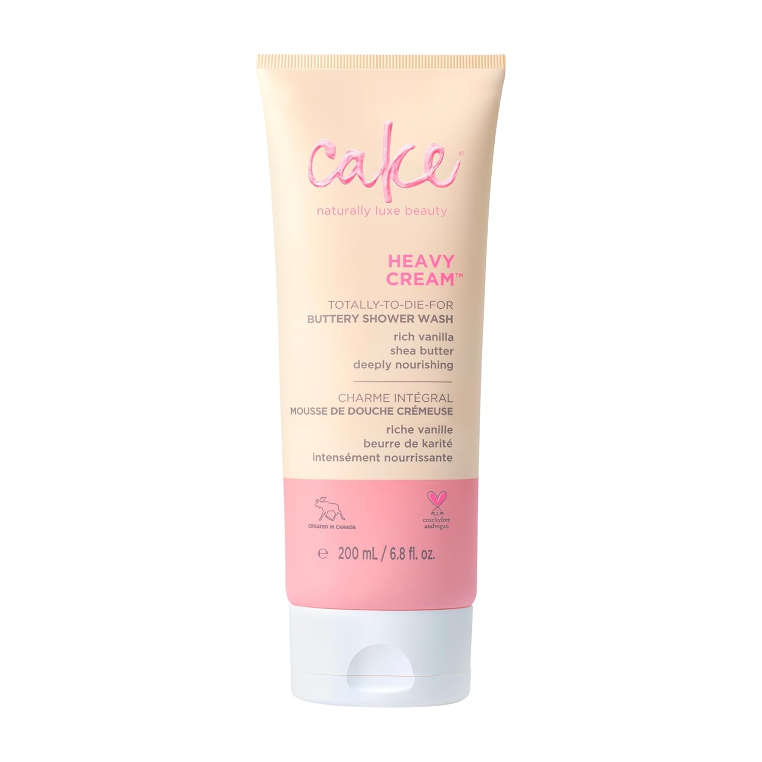 Cake Beauty Heavy Cream Buttery Shower Wash (Froth), 7 Ounce