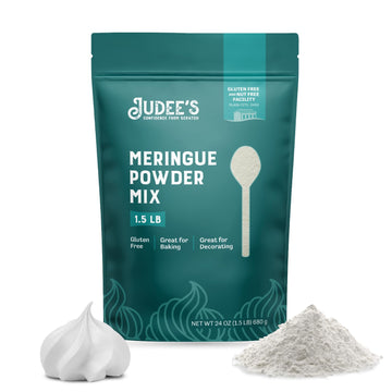 Judee’s Complete Meringue Powder Mix 1.5 lb (24oz) - Great for Baking and Decorating - No Preservatives - Gluten-Free and Nut-Free - Make Meringue Cookies, Pies, Frosting, and Royal Icing