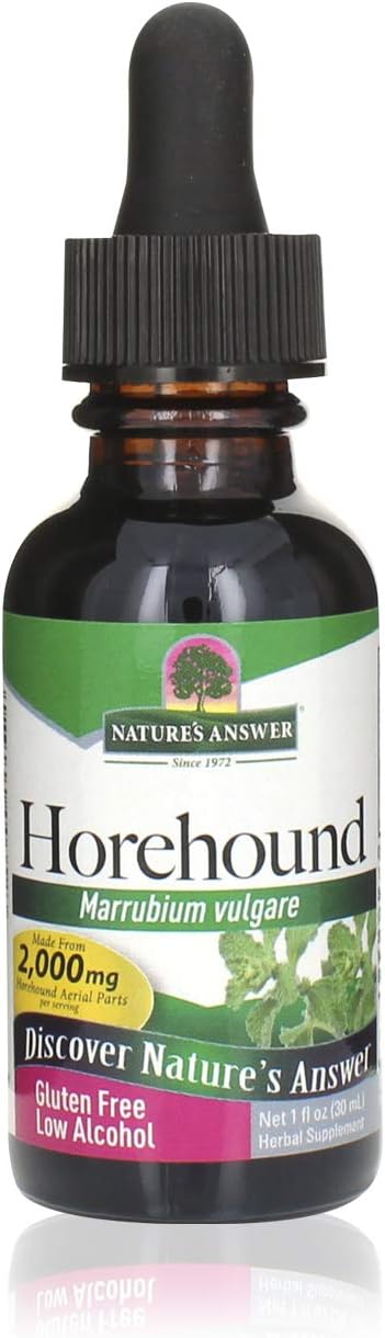 Nature'S Answer Horehound Herb Drops With Organic Alcohol, 1-  | Respiratory Support | Promotes Healthy Lungs