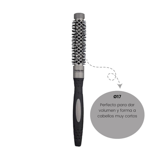 Termix Evolution Basic Ø 17 Mm- Hairbrush For Normal Hair With Ionized Bristles For Hair Of Medium Thickness