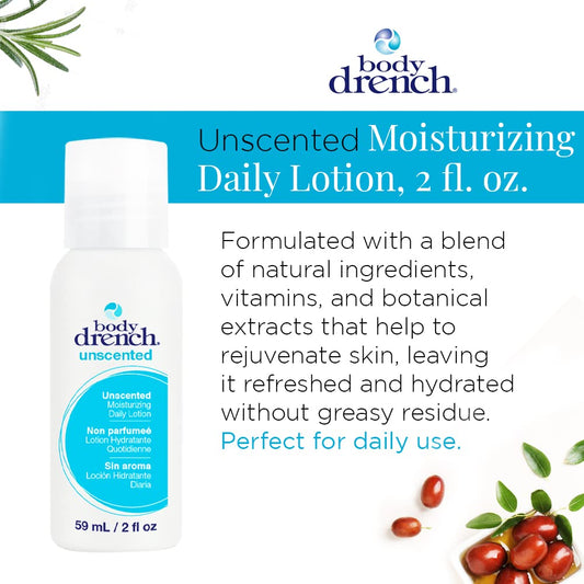 Body Drench Unscented Moisturizing Lotion, 2 Fluid Ounce
