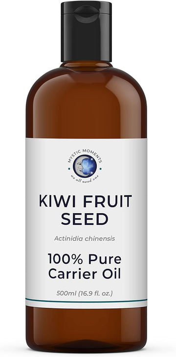 Mystic Moments | Kiwi Fruit Seed Carrier Oil 500ml - Pure & Natural Oil Perfect for Hair, Face, Nails, Aromatherapy, Massage and Oil Dilution Vegan GMO Free