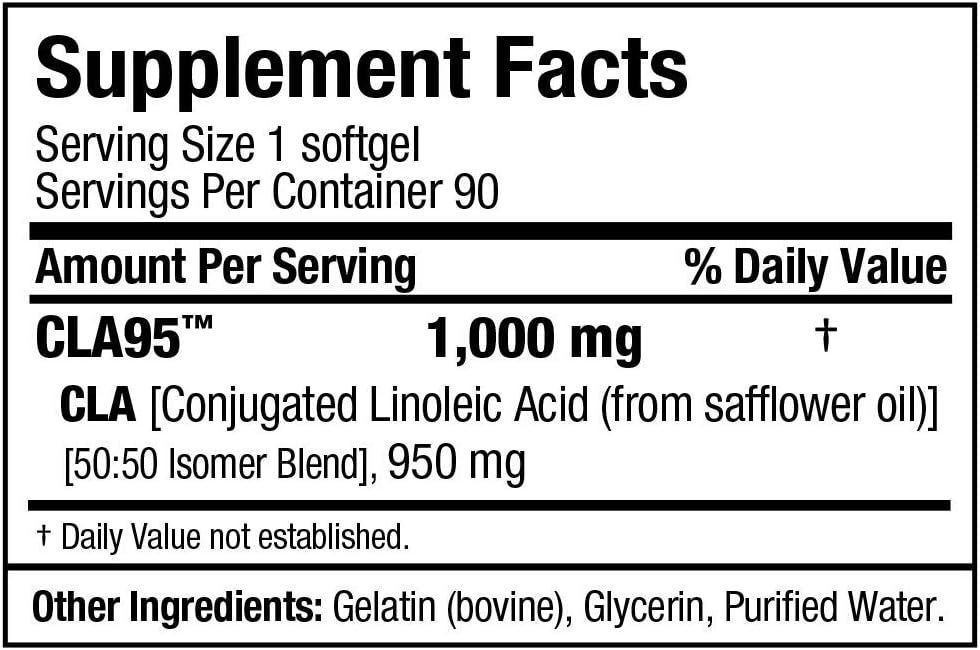 ALLMAX Nutrition - CLA (95% conjugated linoleic Acid) - 90 Softgels : Health & Household