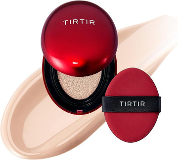 [*Mini Size*] Tirtir Mask Fit Red Cushion Foundation | Full Coverage, Weightless, Skin Fit, Satin Glow Finish, Korean Makeup, Beauty, Tattoo Cover Up, Buildable