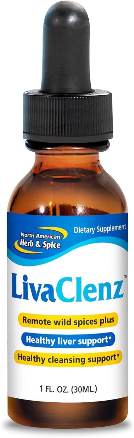 NORTH AMERICAN HERB & SPICE LivaClenz - 1 fl. oz. - Wild Spice Oils - Healthy Liver & Gallbladder Support - Non-GMO - 24 Servings