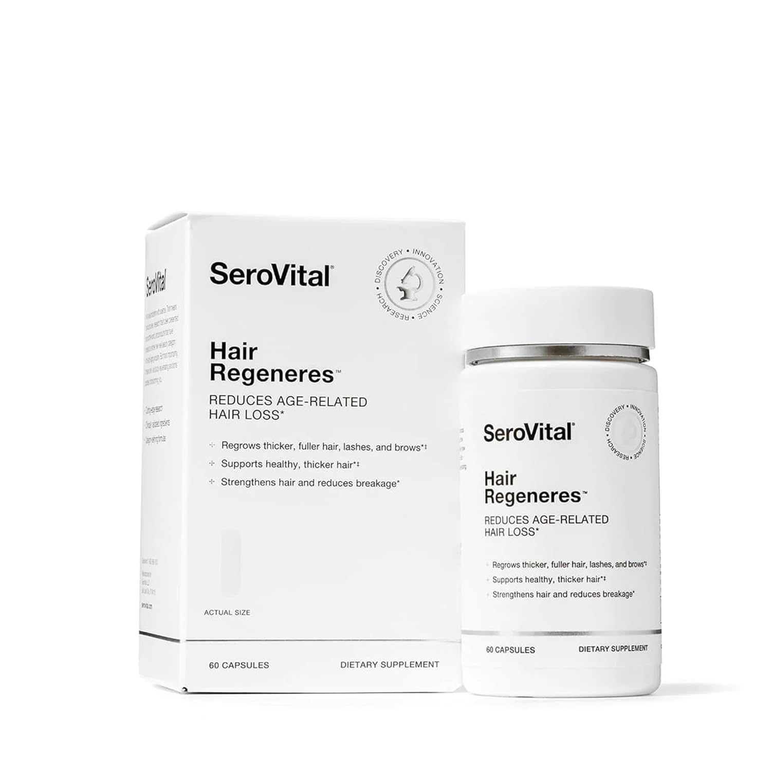 Serovital Hair Regeneres - Formulated For Women Seeking Enhanced Hair Growth - Supports Noticeable Decrease In Age-Related Hair Loss And Shedding - (60 Count)