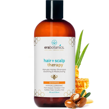 Era Organics Manuka Honey Dry Scalp Shampoo - Soothing And Moisturizing Shampoo For Dry Scalp And Damaged Hair - Family Friendly Sulfate Free Shampoo Treatment For Sensitive Skin