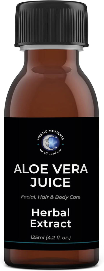 Mystic Moments | Aloe Vera Juice | Aloe Barbadensis Leaf Juice With Potassium Sorbate & Citric Acid | Hydrating Ingredient For Skin, Hair & Diy Cosmetics | Vitamin-Enriched Botanical Base | 500Ml