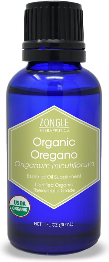 Organic Oregano Oil By Zongle – 100% Pure Natural, Therapeutic & Food Grade For Drops, Kids, Safe For Ingestion, Aromatherapy, Topical & Oral Use – 1 Oz