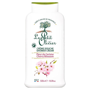 Shower Cream, Cherry Blossom, 16.9 Oz - Moisturizing Cream For Sensitive Skin - Natural Extracts - Enriched With Glycerin - Ph Neutral - Soap-Free - Dye-Free - In-Shower Body Cream