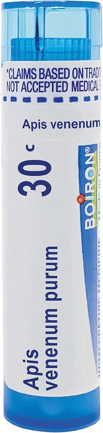 Boiron Apis Venenum Purum 30C Md 80 Pellets For Swelling From Allergy, Hives