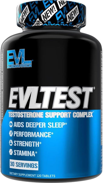 Evl Complete Testosterone Booster For Men - Post Workout Recovery Testosterone Supplement For Men With Dim Plus D Aspartic Acid And Tribulus - Evltest Estrogen Blocker For Men Post Workout Supplement