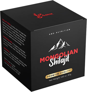 Shilajit Pure Himalayan Organic - Harvested From Mongolia - Natural Source Of Fulvic Acid Trace Minerals- 80Gr