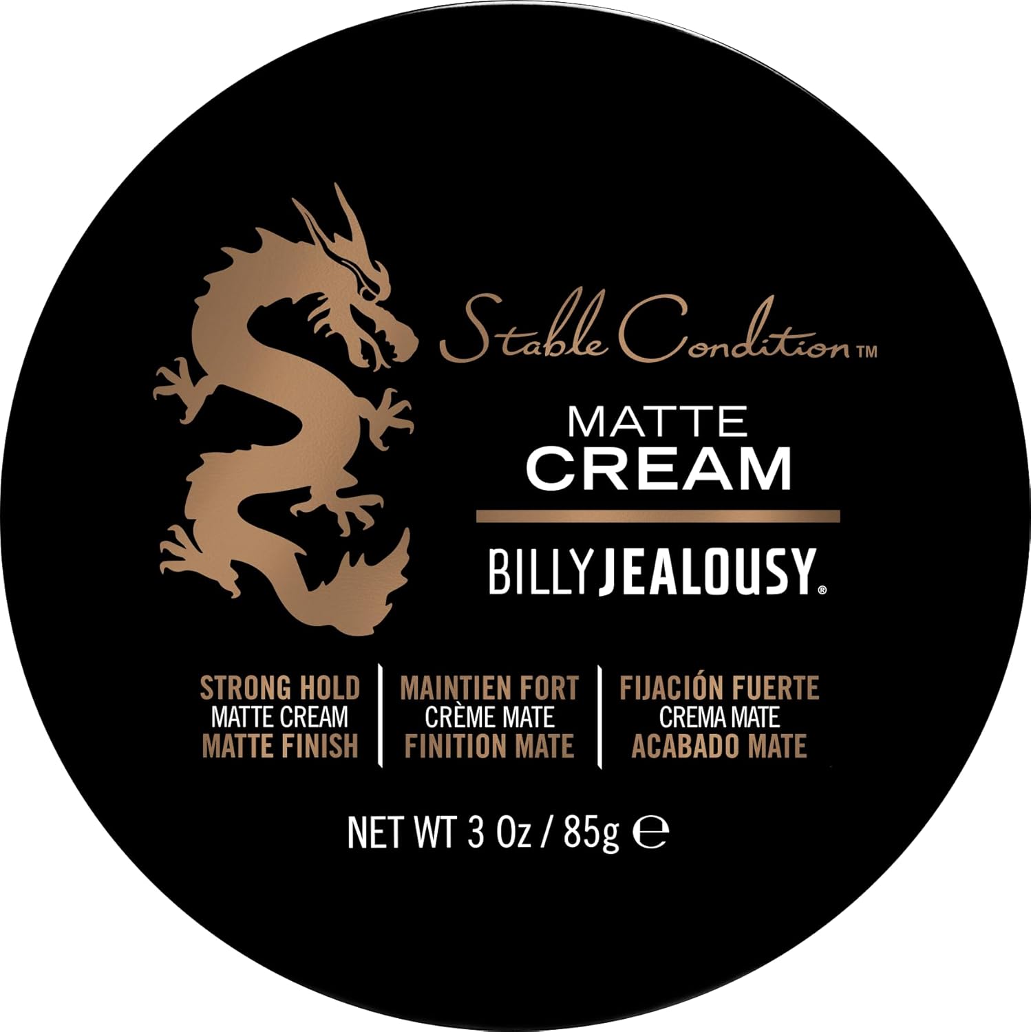 Billy Jealousy Stable Condition Matte Cream For Men With Natural Hold And Matte Finish, Reworkable, Lightweight, Water Based Hair Styling Product, Vanilla & White Musk Scent, 3 Oz