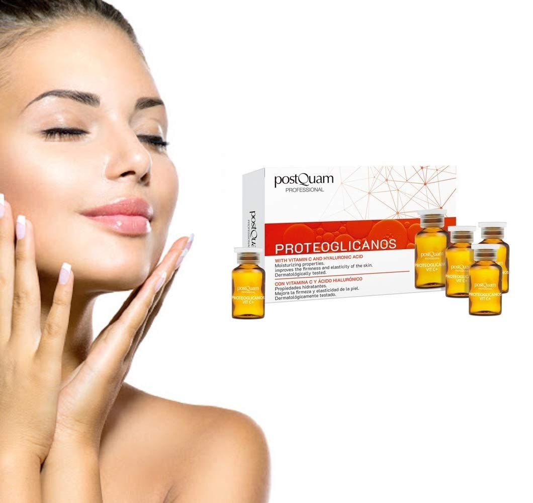Postquam Professional Proteoglycans Vit C 10 2Ml – Vitamin C - Spanish Beauty - Skin Care - Moisturizing Effect - Daily – Anti-Aging - Helps Firmness And Elasticity - Smoother Skin : Beauty & Personal Care