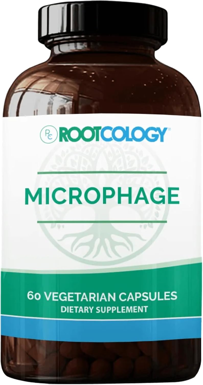 Rootcology By Dr. Izabella Wentz | Microphage | Four-Phage Bacteriophage Formulation + Seven Strains Of Probiotics To Promote Healthy Gastrointestinal And Immune Function | 60 Vegetarian Capsules