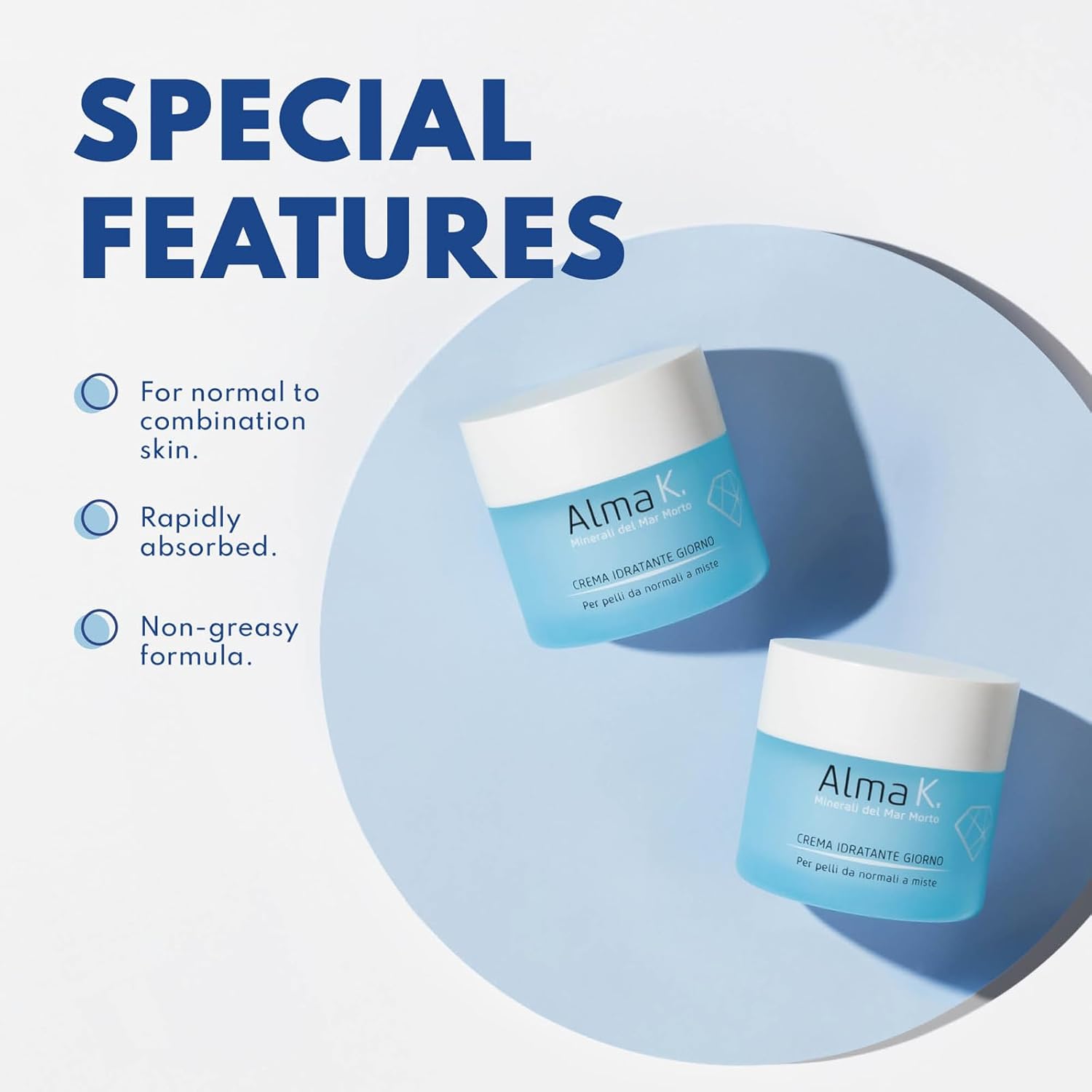 Alma K Hydrating Day Cream - Day Face Cream For Normal To Combination Skin - Daily Face Moisturizer - Non-Greasy Facial Moisturizer - 1.7 Oz : Beauty & Personal Care