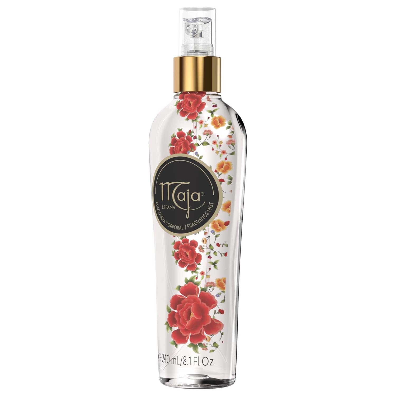 Maja Classic Perfumed Body Mist, Delicately Scented To Refresh Your Body With Flowers Essential Oils, Transparent, 8.1 Fl Oz, Spray Bottle : Beauty & Personal Care
