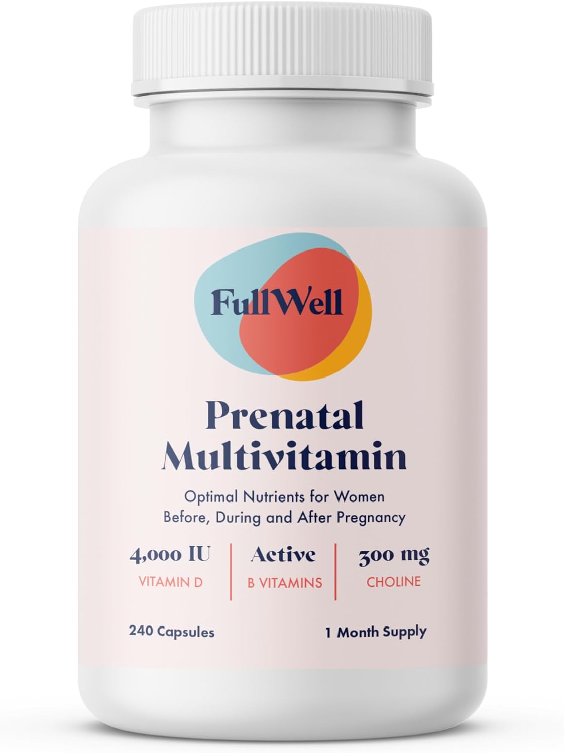 Prenatal Vitamins | Choline, Folate, Vitamin D For Fetal Growth, Brain Development | 26+ Vital Nutrients | Dietitian-Formulated, Obgyn Recommended, Non-Gmo, 3Rd Party Tested, 30 Servings