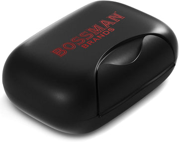 Bossman Travel Soap Container (Black) – Holder & Saver Case For Bar Soap For Men And Travel Toiletries