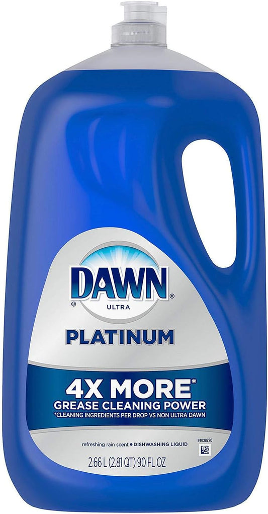 Dawn Platinum Dishwashing Liquid Dish Soap, Refreshing Rain (90 Ounce) : Health & Household