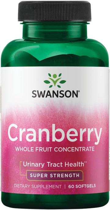 Swanson Super Strength Cranberry Whole Fruit Concentrate 420 Milligrams 60 Sgels