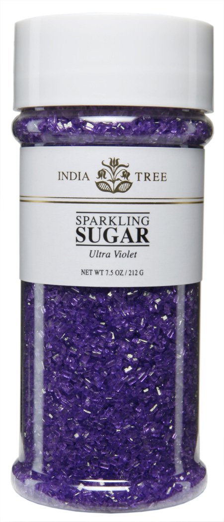 India Tree Ultra Violet Sparkling Sugar, 7.5 Oz (Pack Of 3)