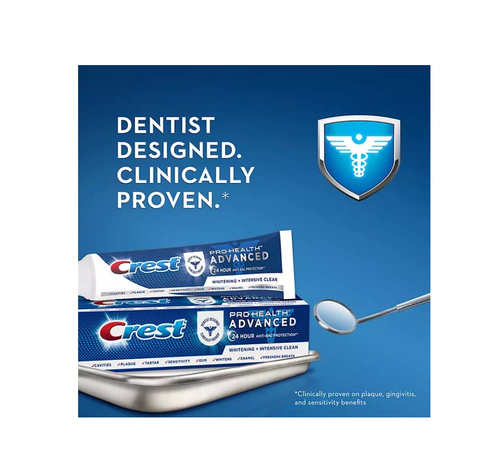Crest Pro-Health Toothpaste, Advanced White For Teeth Whitening (5.8 Oz., 5 Pk.) : Health & Household