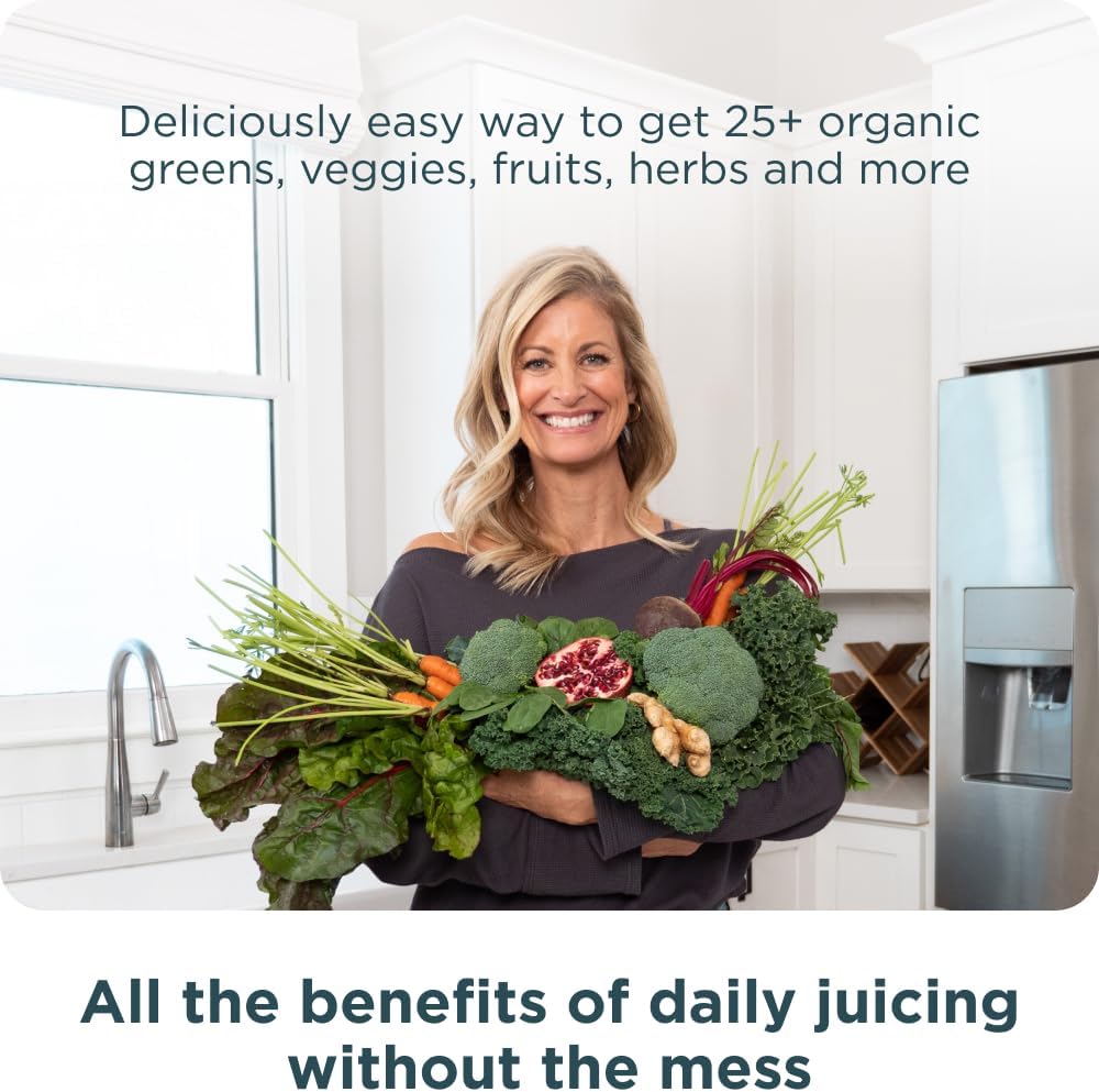 Ancient Nutrition Organic SuperGreens Powder with Probiotics, Organic Multivitamin Greens, Made from Real Fruits, Vegetables and Herbs, Digestive and Energy Support, 12 Servings, 3.6oz : Health & Household