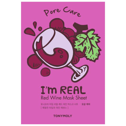 Tonymoly I'M Real Red Wine Sheet Mask, 10 Count