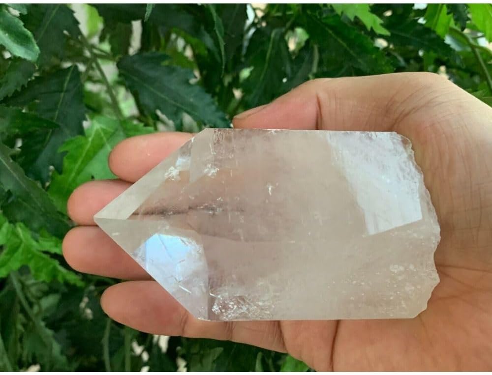 Grade A++ Extra Large Natural Clear Quartz Points, 2 to 6 Inch Quartz Crystals (1-2 oz) : Health & Household
