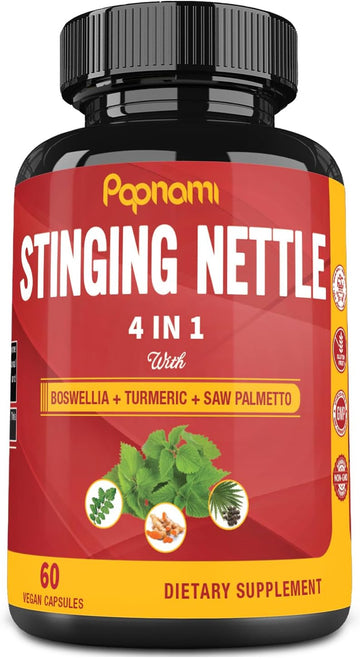 Stinging Nettle Extract Capsules With Boswellia, Turmeric & Saw Palmetto - 2 Month Supply For Joint, Body Management, Skin, Hair & Immunity