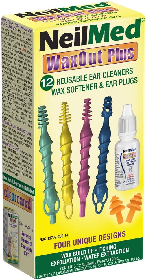 NeilMed Reusable Flexible Ear Cleaners, 15 Piece Set