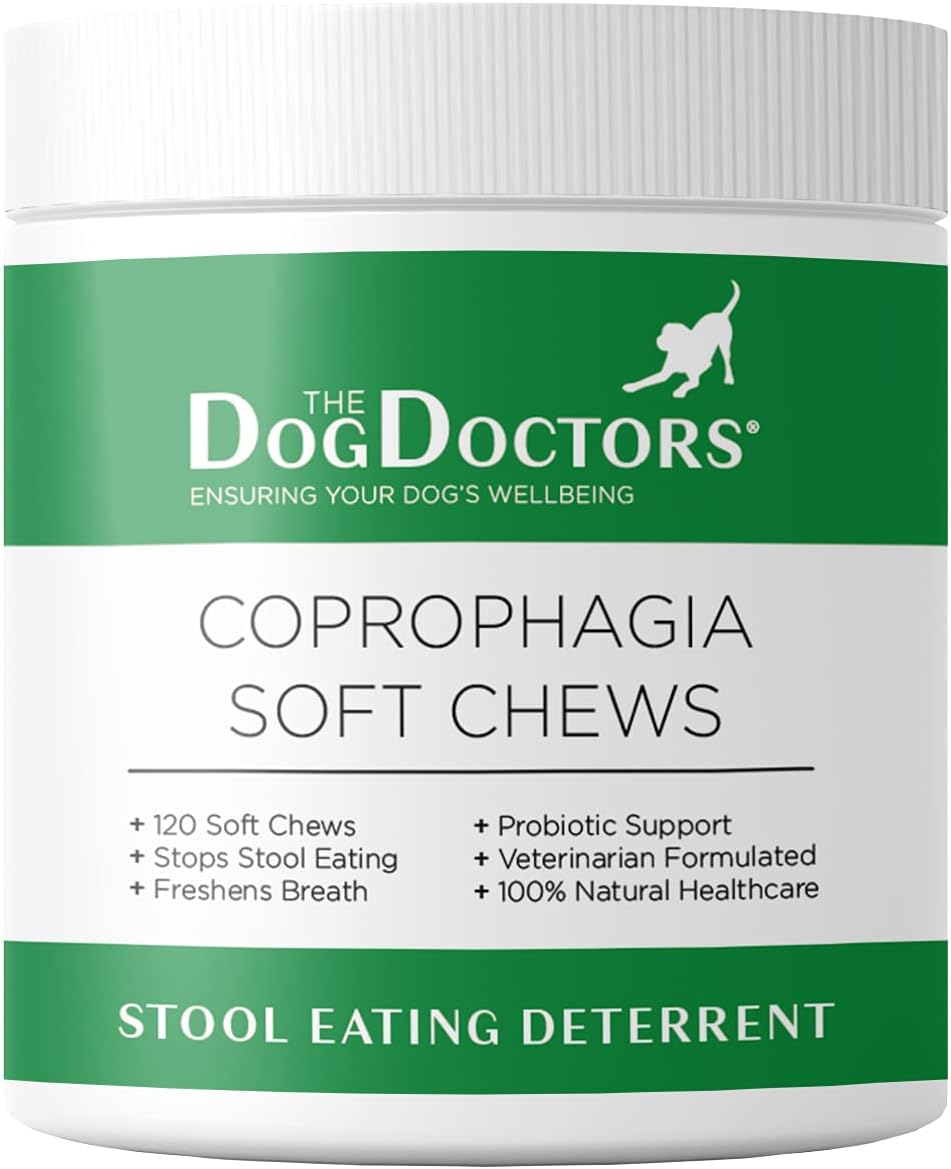The Dog Doctors 120 Coprophagia Soft Chews | Perfect Daily Treat Which Helps Stops Your Dog Stool Eating Habit!