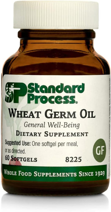 Standard Process Wheat Germ Oil - Whole Food Exercise, Antioxidant And Immune Support With Wheat Germ Oil - 60 Softgels