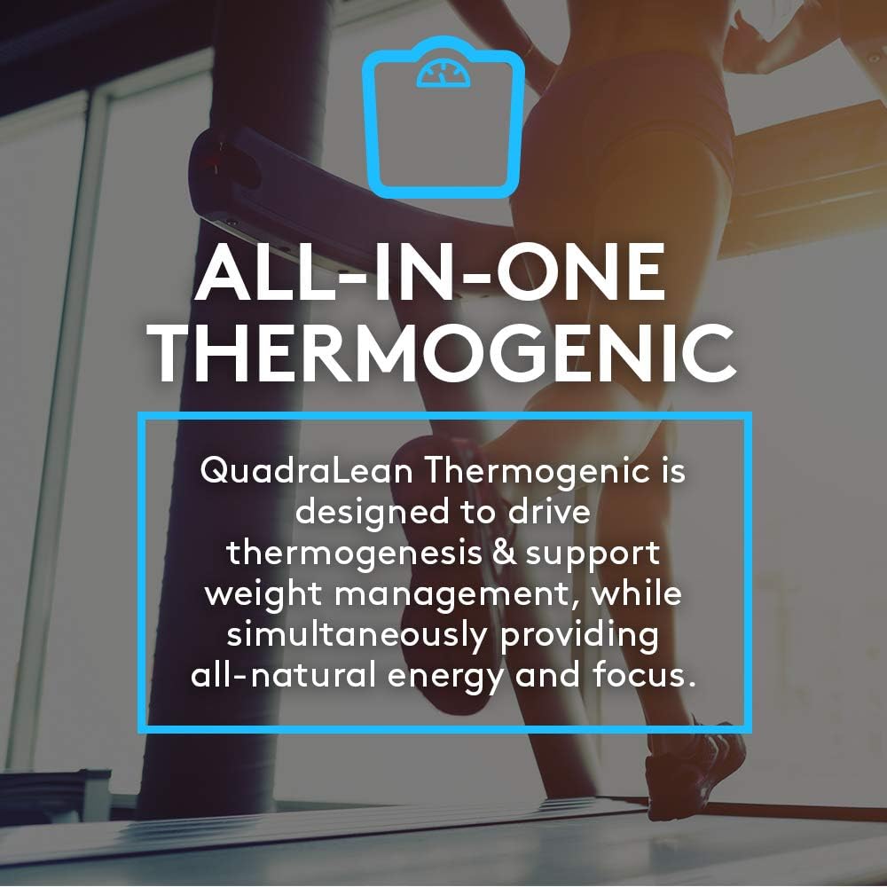 RSP Nutrition QuadraLean Thermogenic Fat Burner for Men & Women, Weight Loss Supplement, Crash-Free Energy, Metabolism Booster & Appetite Suppressant, Diet Pills, 60 Serv (Packaging May Vary) : Health & Household